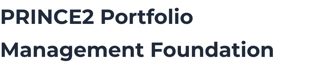 Prince2 Portfolio Management Foundation